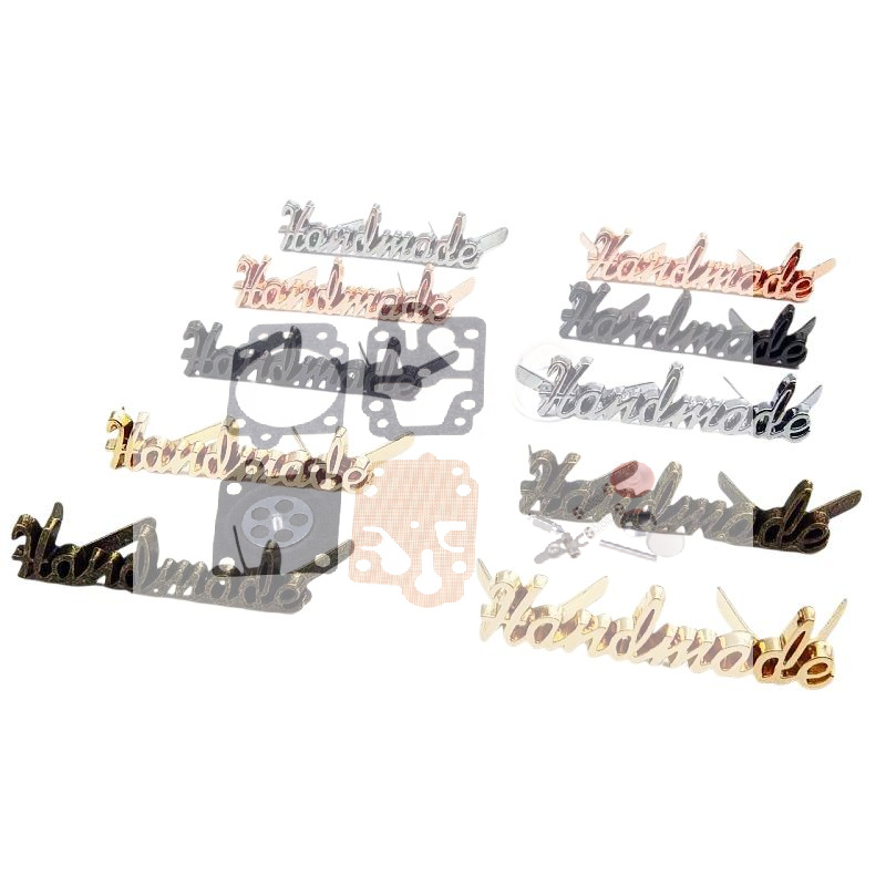 Sewing Labels - Металлические буквы-наклейки ручной работы, 10 шт.,