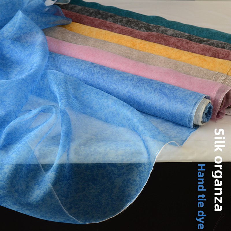 Sewing Tie Dye - Шелковая органза с эффектом тай-дай для