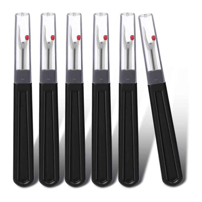 Seam Ripper Tool - Набор из 6 черных распарывателей швов,