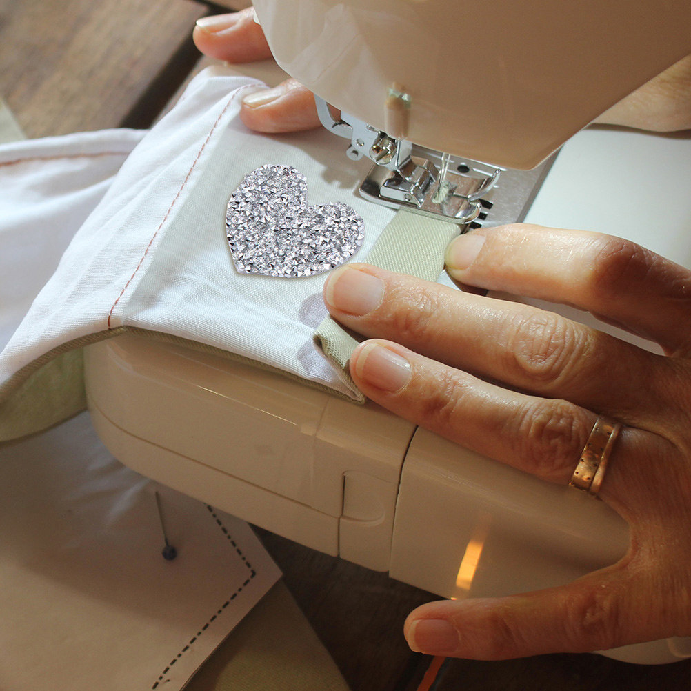 10 шт. нашивок в форме сердца  – обзор и цена Sewing Recycling