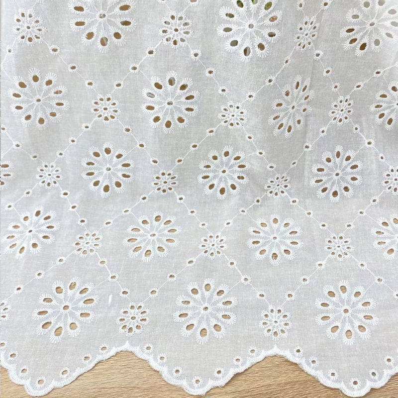 Ткань из 100% хлопка с фестонч – обзор и цена Sewing Eyelet Fabric
