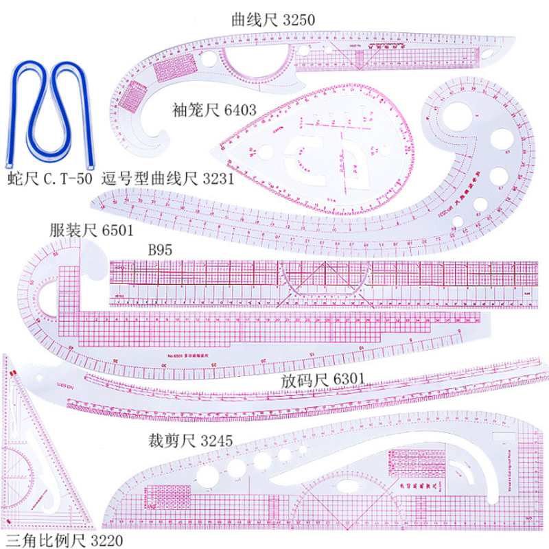 5/6/9 шт. набор портной измери – обзор и цена Textile Sewing Patterns