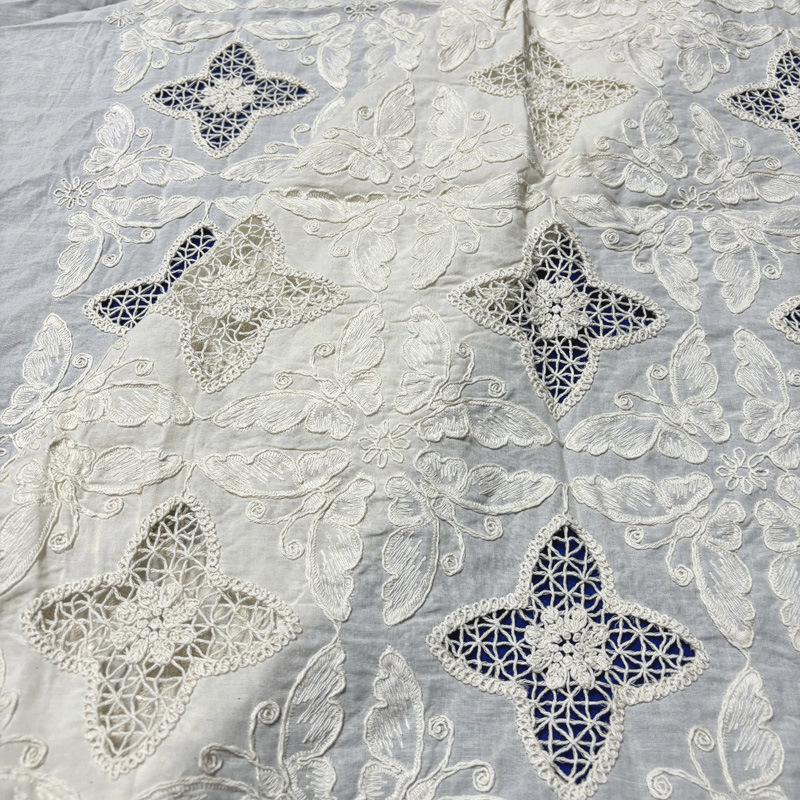 Хлопковая ткань с вышивкой в в – обзор и цена Sewing Eyelet Fabric