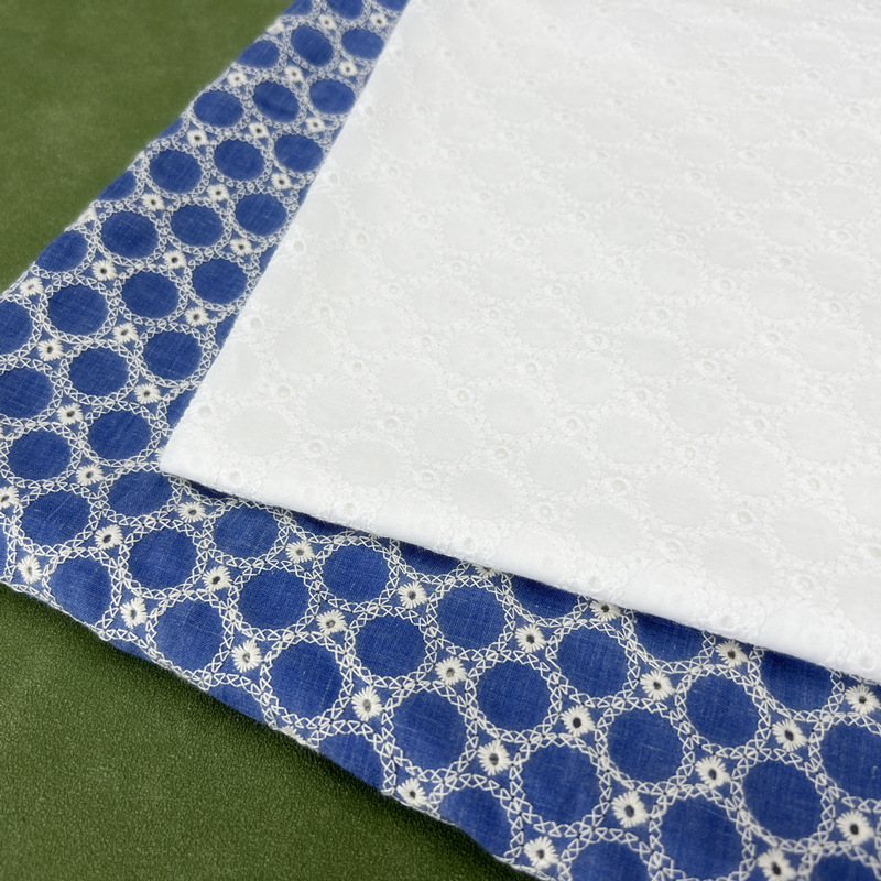 Хлопковая джинсовая ткань с ме – обзор и цена Sewing Eyelet Fabric