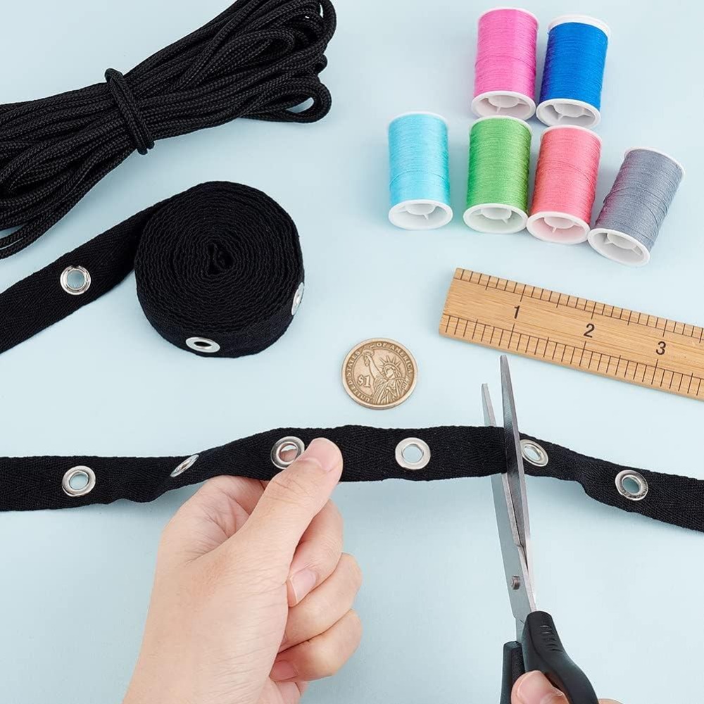 3 ярда черной хлопковой тесьмы – обзор и цена Sewing Eyelet Fabric